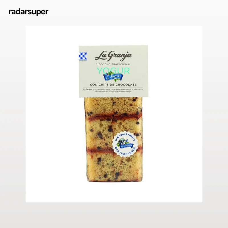 LA GRANJA Bizcocho de yogur fresco y chips La Fageda 350 g.