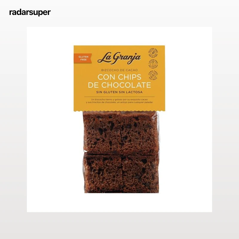 LA GRANJA Bizcochos de cacao con chips de chocolate 350 g.
