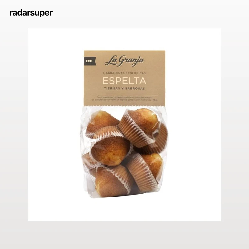 LA GRANJA Magdalenas espelta ecológicas LA GRANJA 220 g.