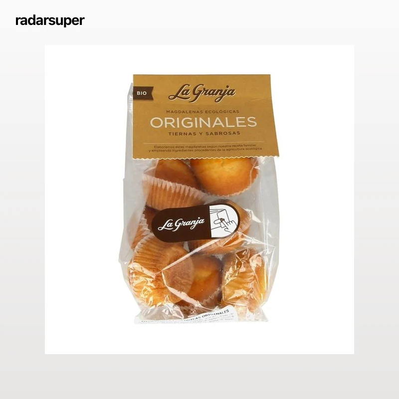 LA GRANJA Magdalenas originales ecológicas LA GRANJA 200 g.