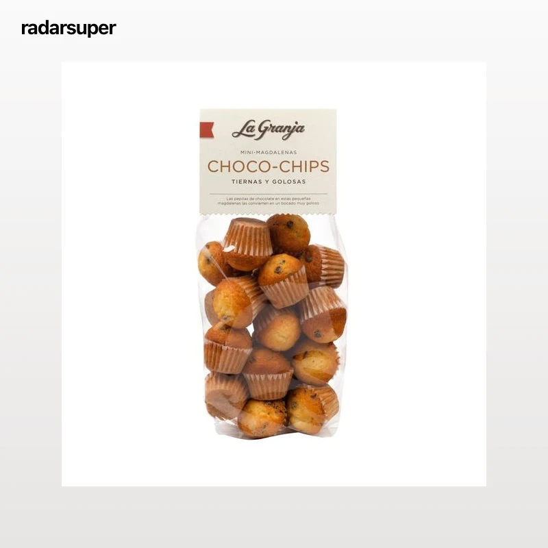 LA GRANJA Mini magdalenas choco-chips 200 g.