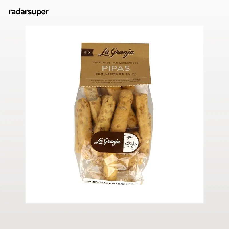 LA GRANJA Palitos de pan con pipas ecológicos LA GRANJA 150 g.