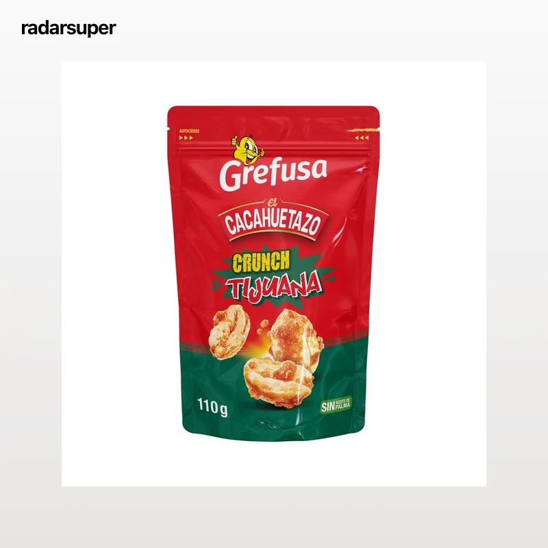GREFUSA El cacahuetazo cruch tijuanas, Cacahuetes crujientes 110 g.