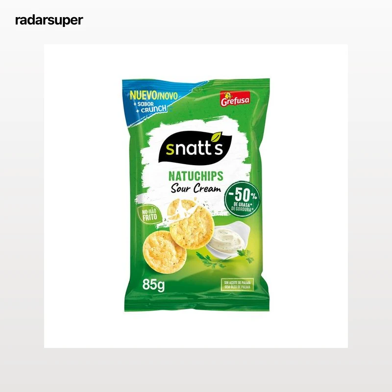 GREFUSA Snatt´s natuchips Snack patata horneado en bolsa 85 g.