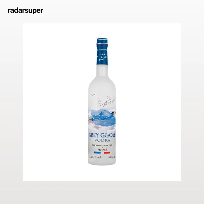 GREY GOOSE Vodka blanco premium destilado y embotellado en Francia botella 35 cl.