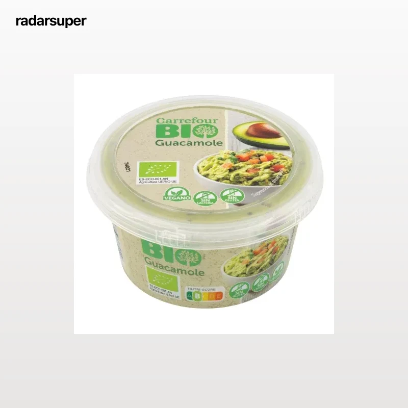Guacamole ecológico en tarrina 200 g