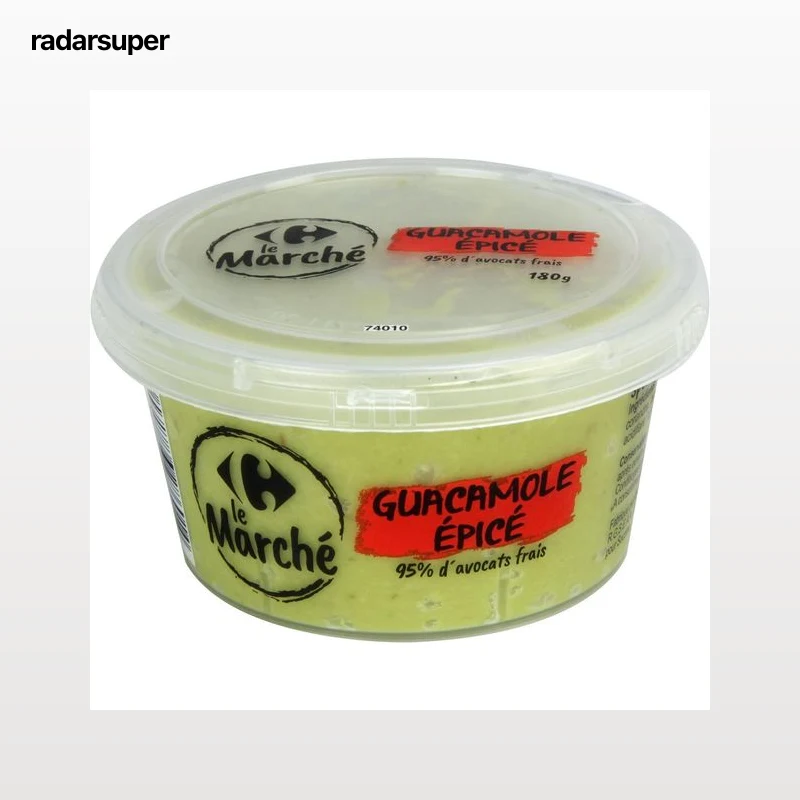 Guacamole épicé Carrefour Le Marché, pot 180 g