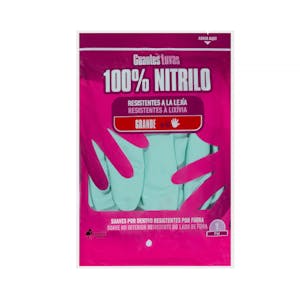Guantes 100% nitrilo Bosque Verde talla grande