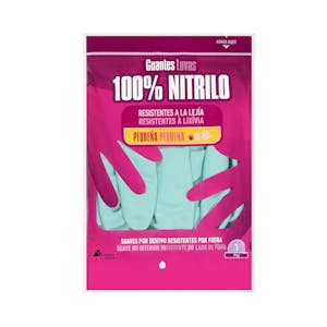 Guantes 100% nitrilo Bosque Verde talla pequeña