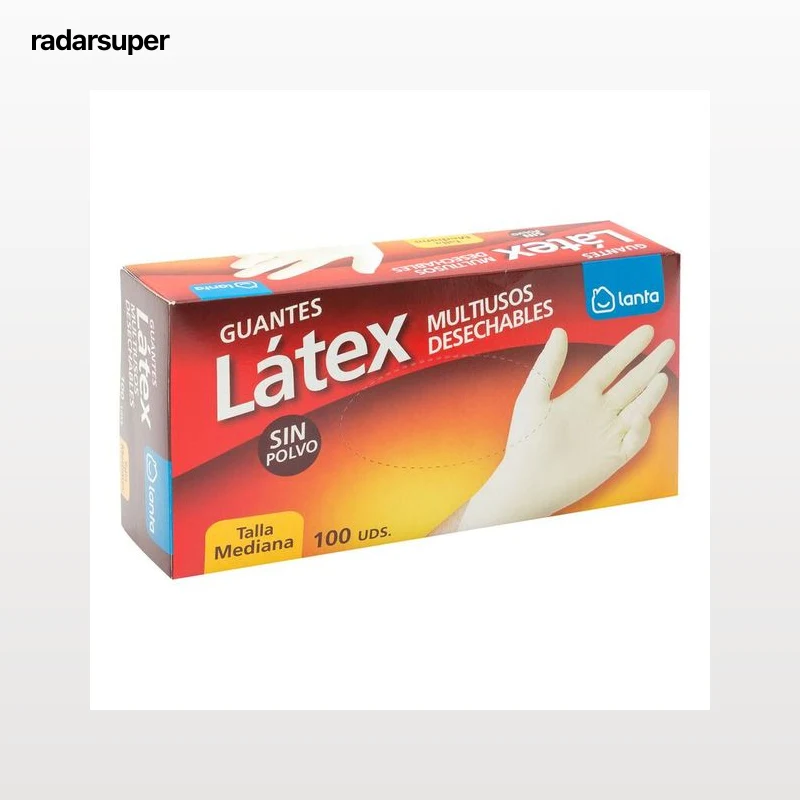 Guantes de latex Lanta 100 uds. talla mediana