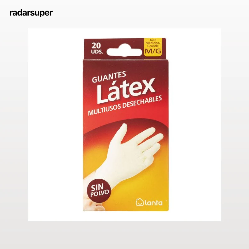 Guantes De Latex Lanta 20U T-M/G