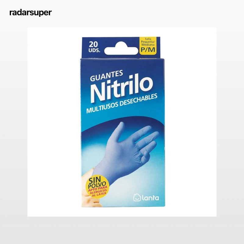 Guantes de nitrilo Lanta 20 unidades Talla P/M