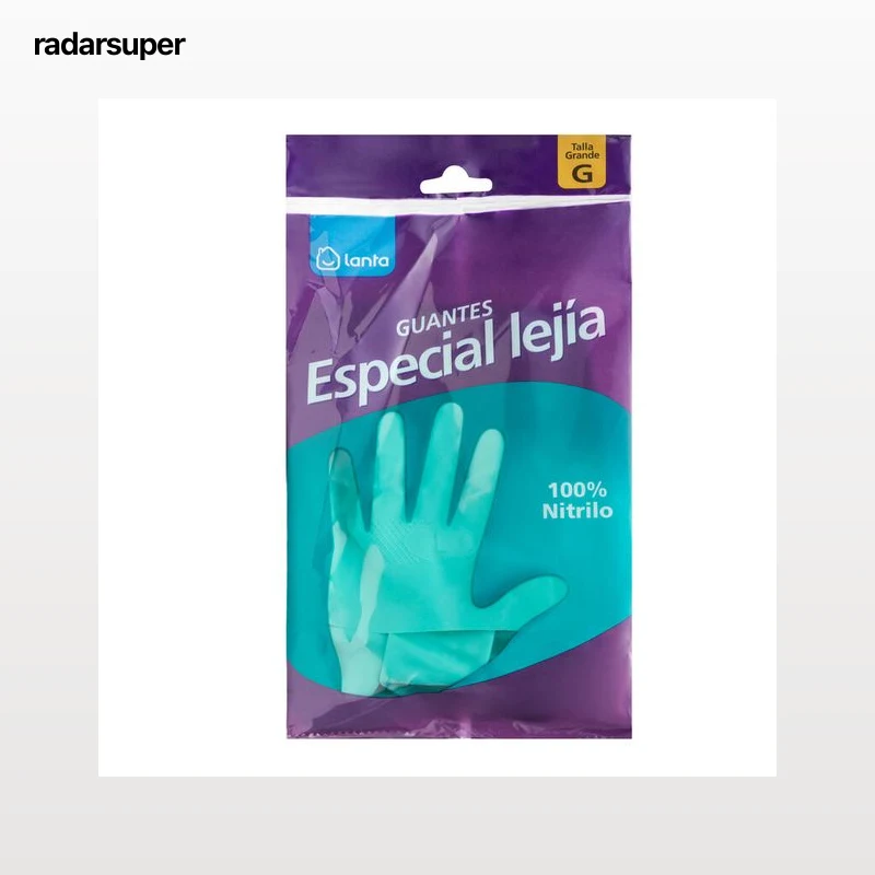 Guantes de nitrilo Lanta talla grande especiales para lejía
