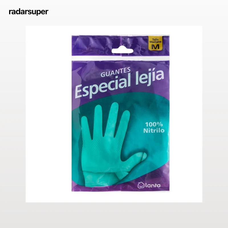 Guantes de nitrilo Lanta talla mediana especiales para lejía