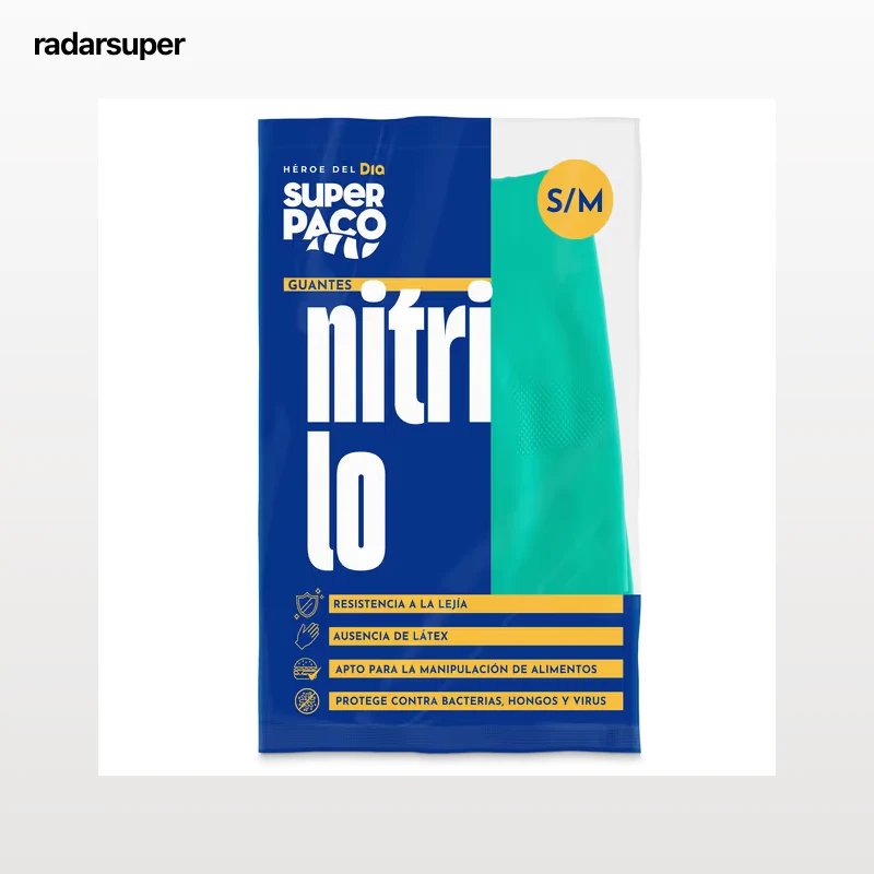 Guantes de nitrilo S/M Dia Super Paco 2 unidades