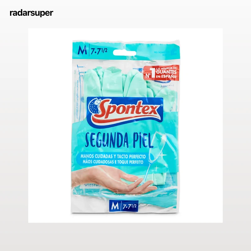 Guantes reutilizables segunda piel talla M Spontex bolsa 2 unidades