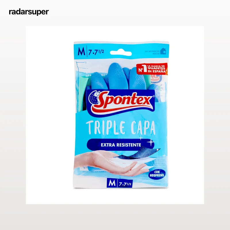 Guantes reutilizables triple capa talla M Spontex 2 unidades