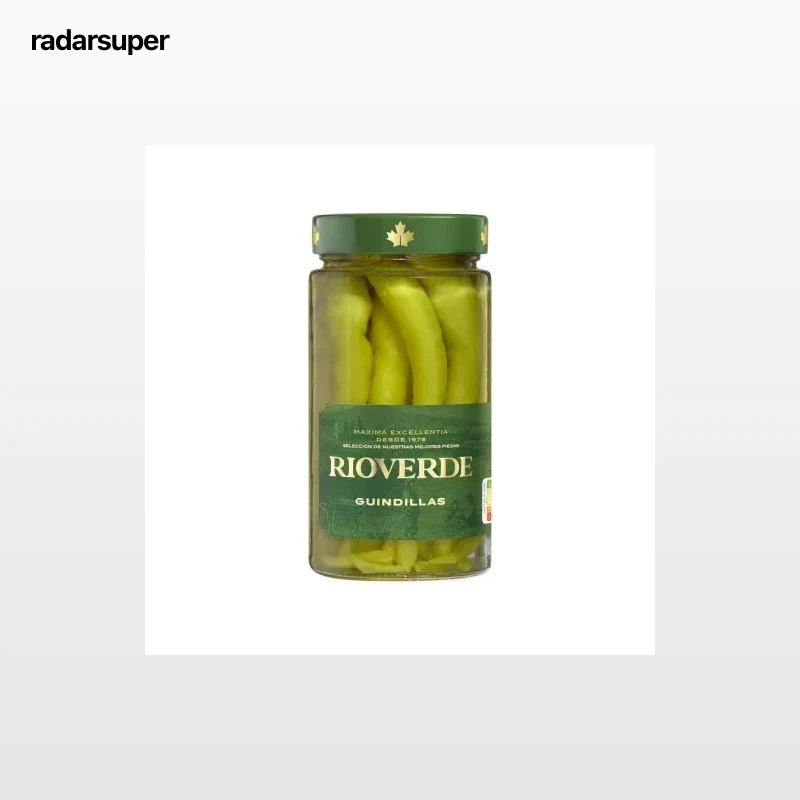 Guindillas en vinagre Rioverde sin gluten 120 g.