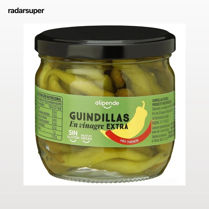 Guindillas en vinagre sin gluten Alipende 130g