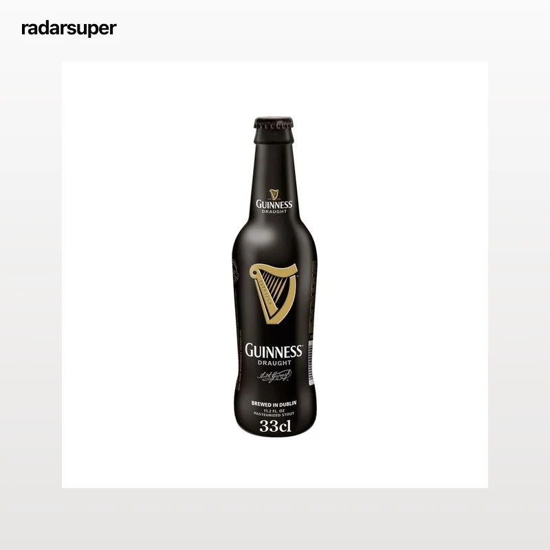 GUINNESS DRAUGHT Cerveza negra botella 33 cl.