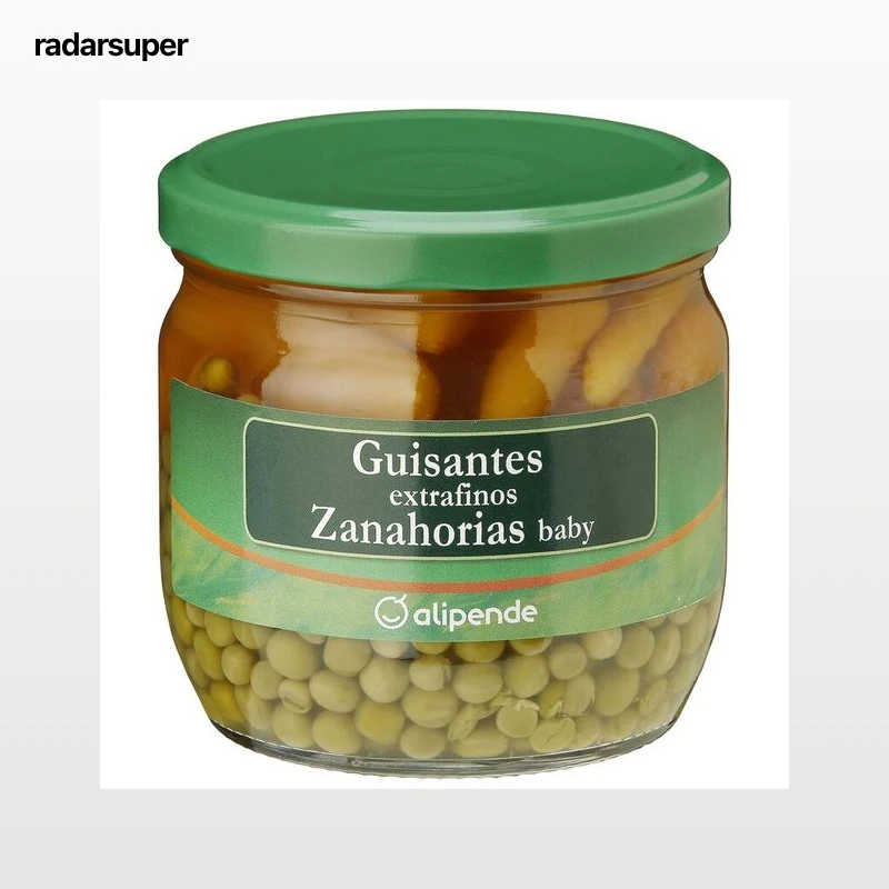 Guisante extrafino y zanahoria baby Alipende 215g