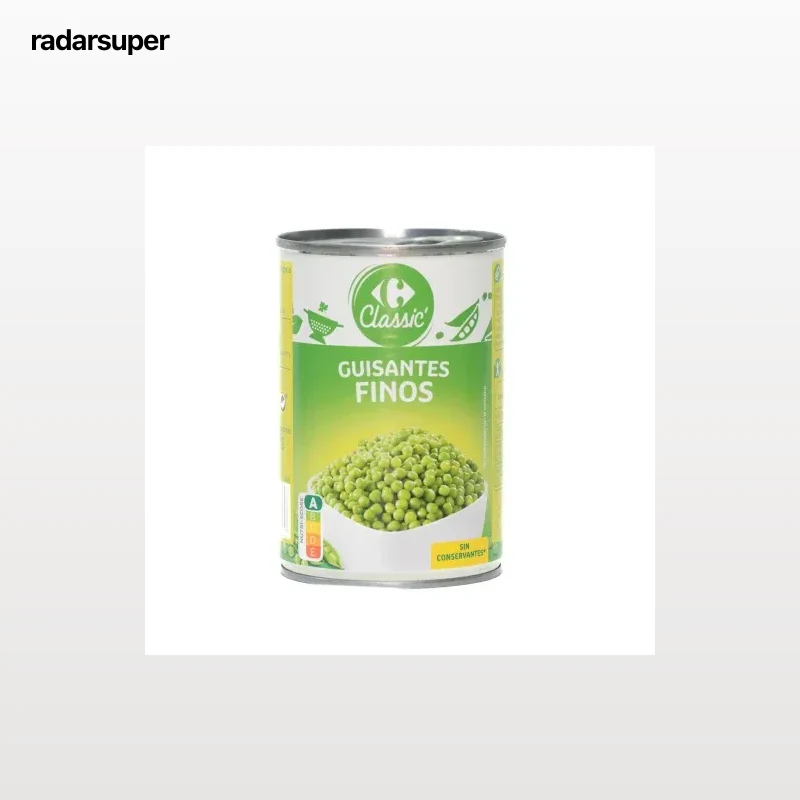Guisantes muy finos Classic Carrefour 250 g.