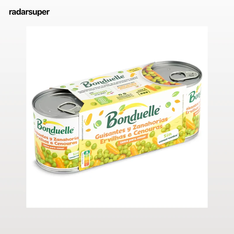 Guisantes y zanahorias Bonduelle 3 x 130 g