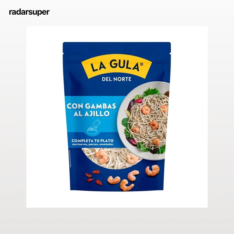LA GULA DEL NORTE Sucedáneo de angula con gambas al ajillo 130 g.