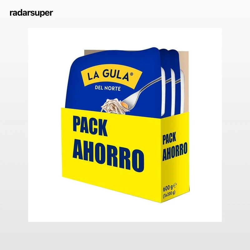 LA GULA DEL NORTE Sucedáneo de angulas LA GULA del NORTE 3 x 200 g.