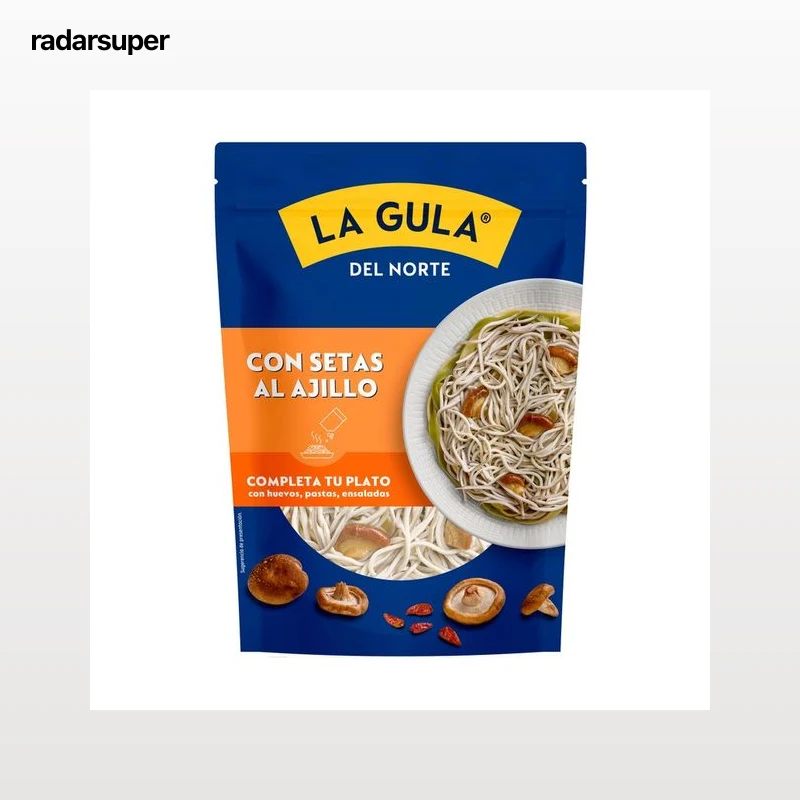 LA GULA DEL NORTE Sucedáneo de angulas con setas al ajillo 130 g.