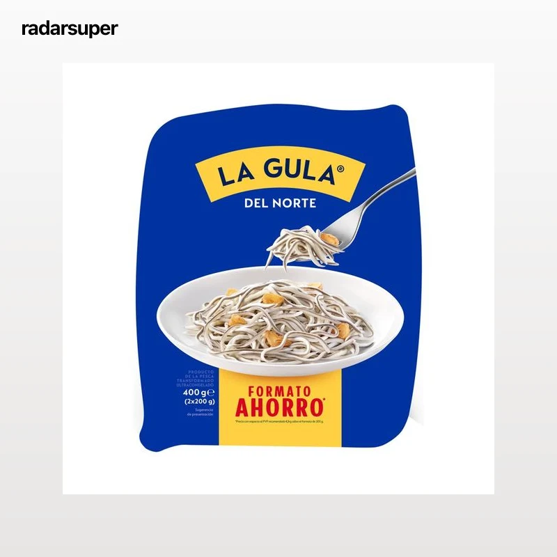 LA GULA DEL NORTE Sucedaneo de angulas ultracongelado LA GULA DEL NORTE 2 x 200 g.