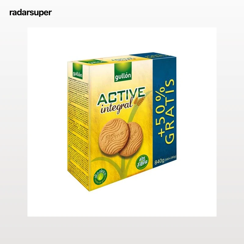 GULLÓN Active Galletas de fibra 840 g.