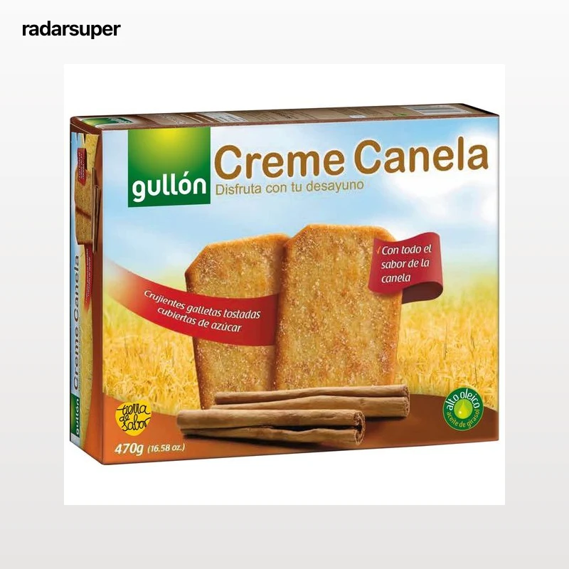GULLÓN Creme Canela Galletas tostadas con canela 470 g.