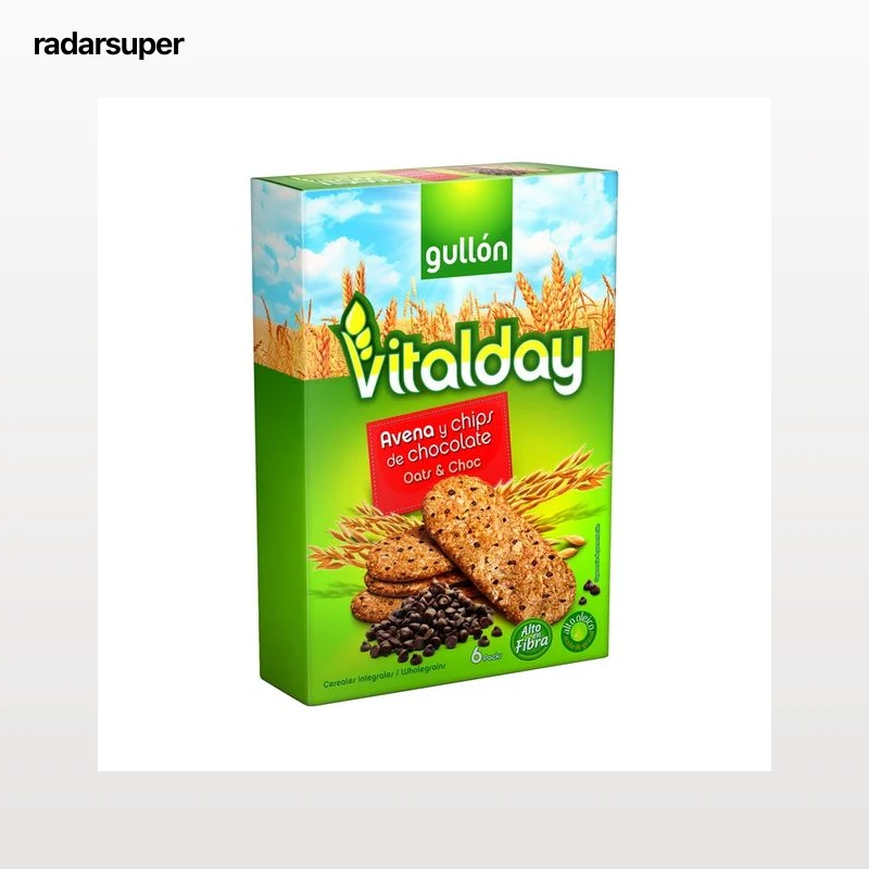 GULLÓN Galletas de avena y chips de chocolate 240 g.