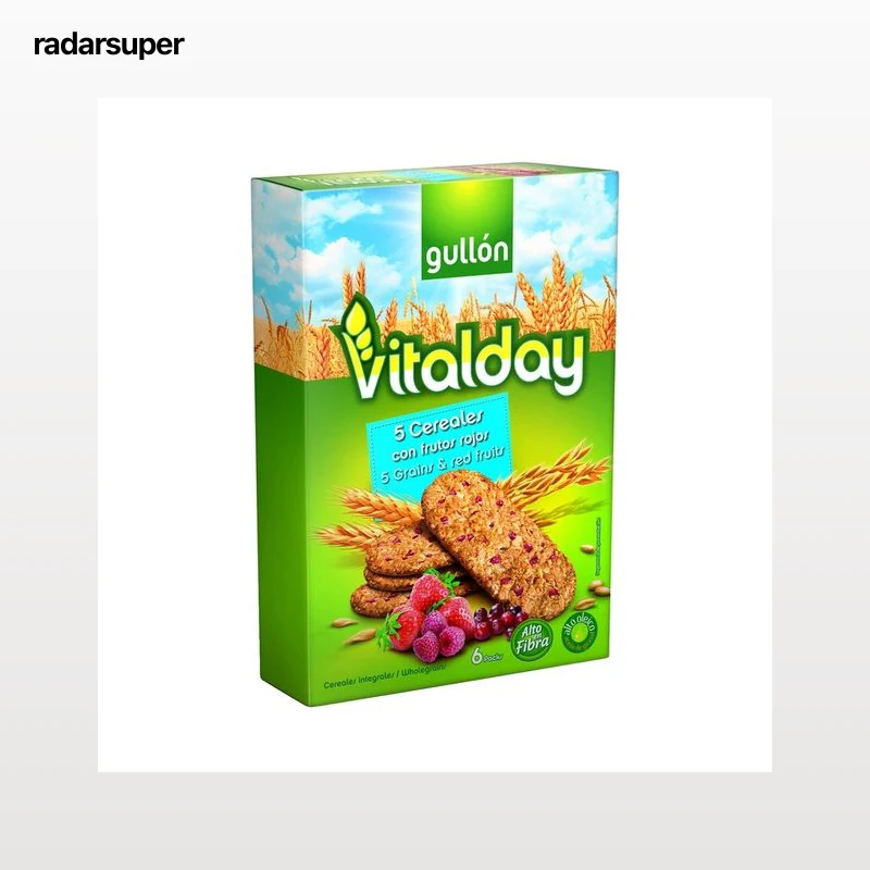 GULLÓN Galletas de cereales con frutos rojos 240 g.