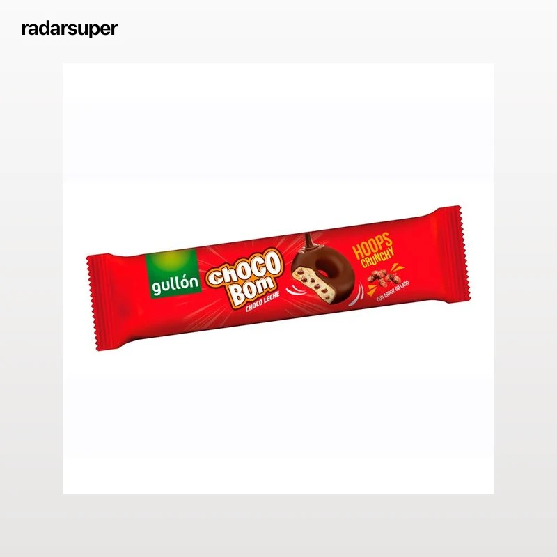 GULLÓN Galletas chocobom chocolate con leche 128 gr.