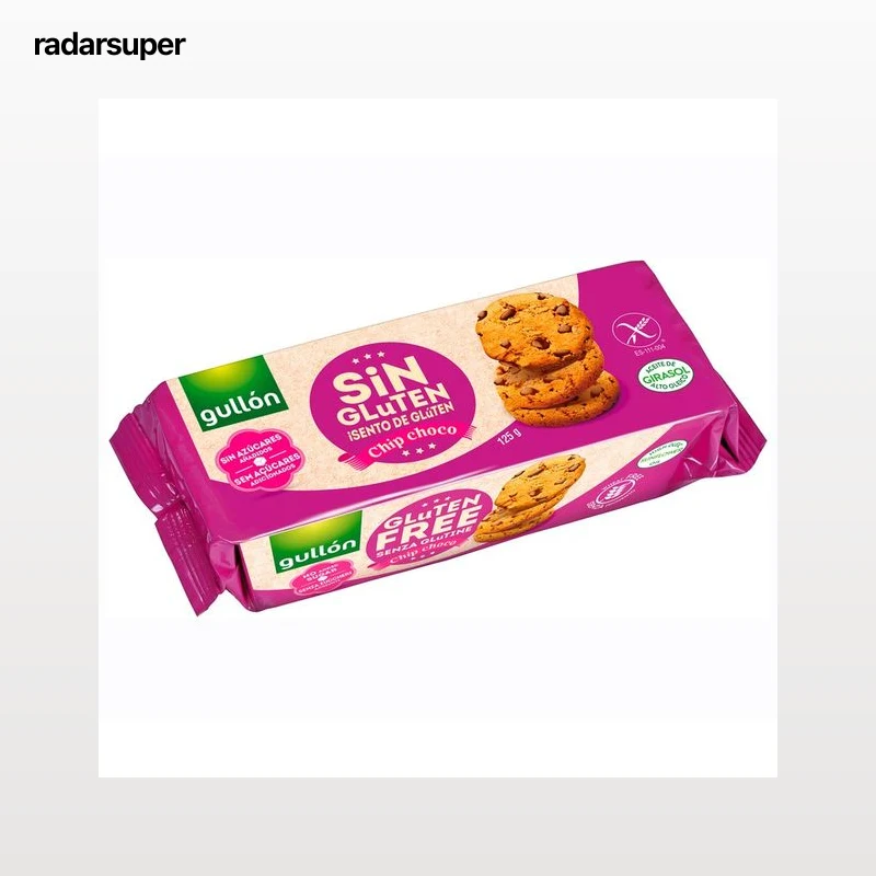 GULLÓN Galletas cookies con pepitas de chocolate negro sin gluten 130 g.