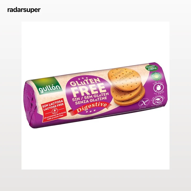 GULLÓN Galletas digestivas, sin gluten, 150 g.