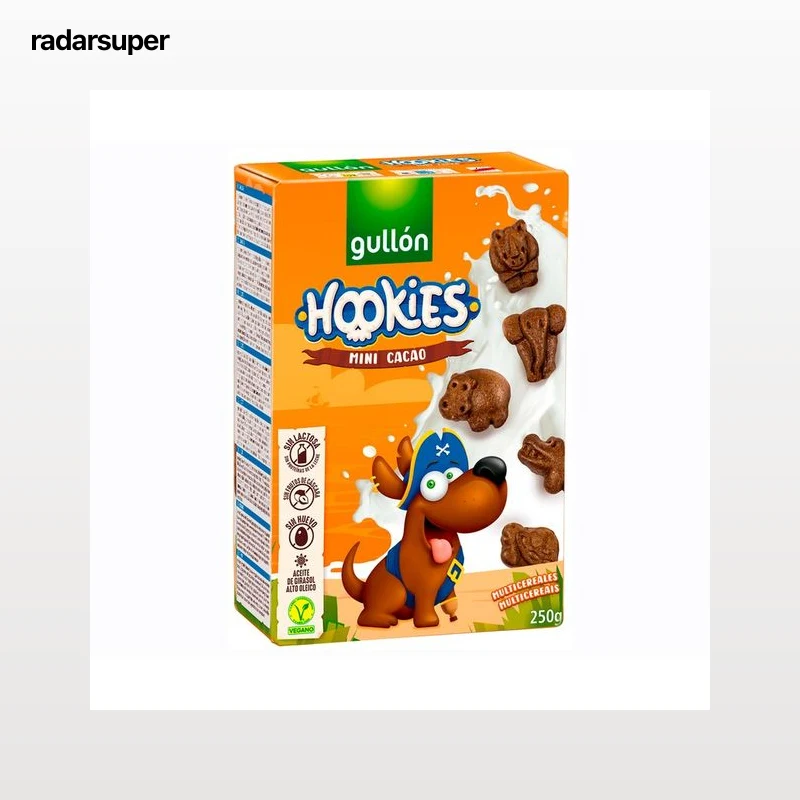 GULLÓN Galletas Hookies mini cacao 250 g.