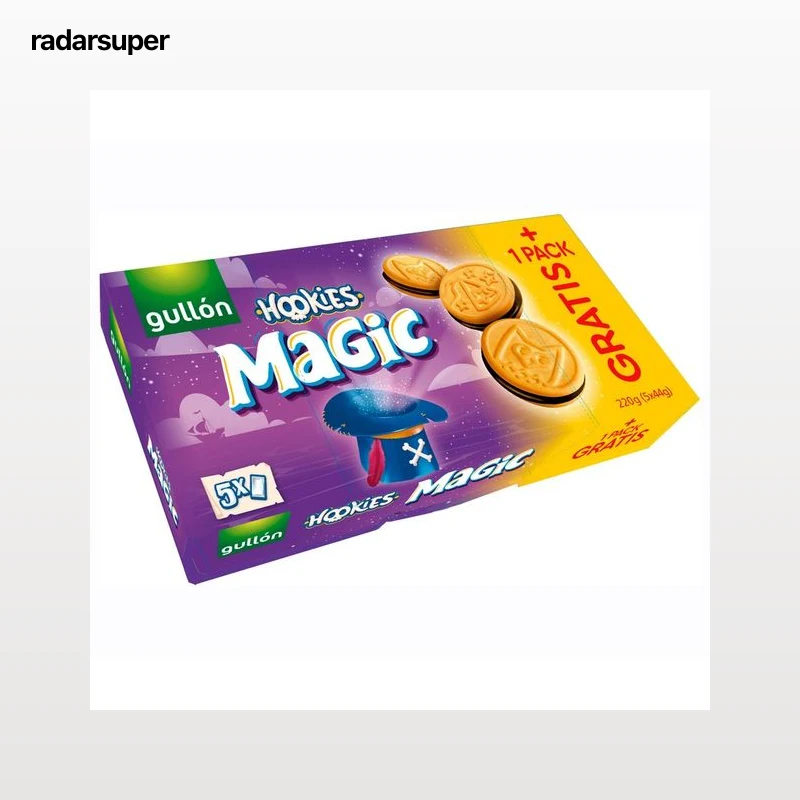 GULLÓN Galletas sandwich Hookies magic 220 g.