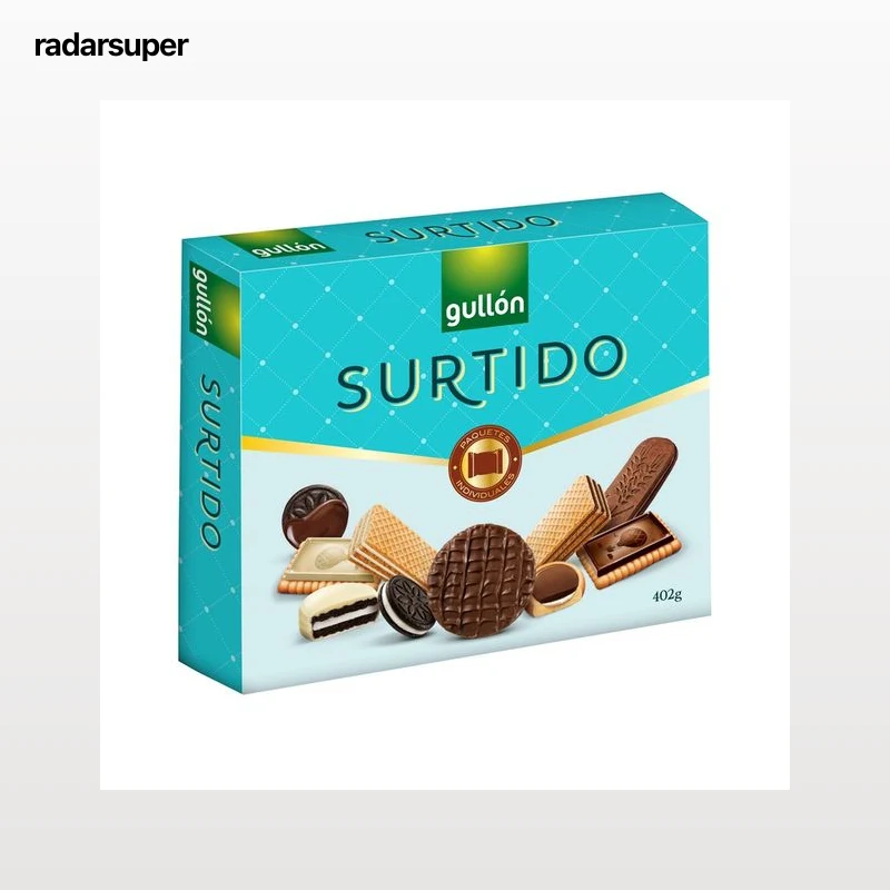 GULLÓN Surtido de galletas de chocolate 402 g,