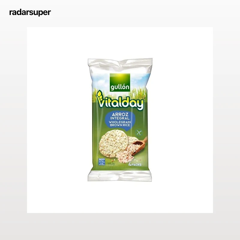 GULLÓN VITALDAY Tortitas de arroz integral 115,2 g.