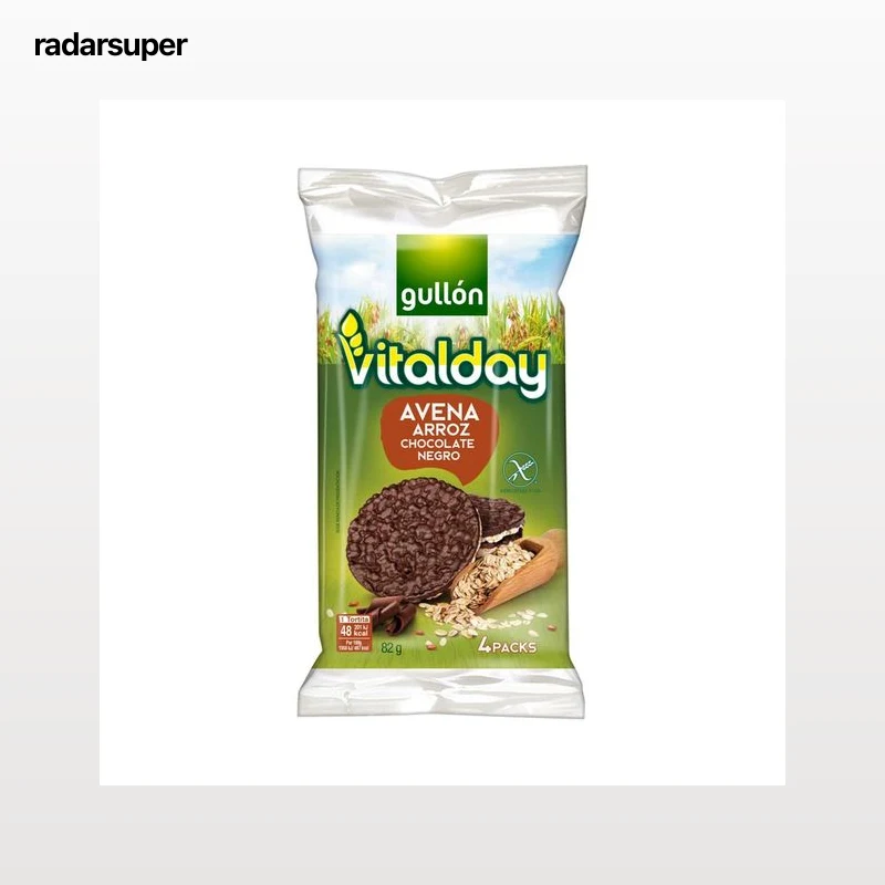 GULLÓN VITALDAY Tortitas de avena y arroz 82 g.