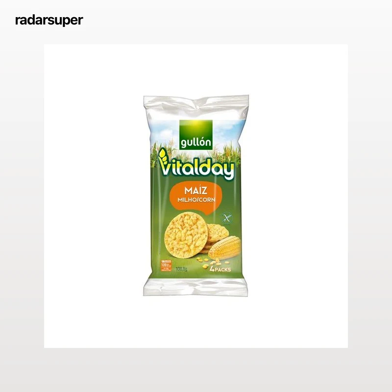 GULLÓN VITALDAY Tortitas de maíz 108,8 g.