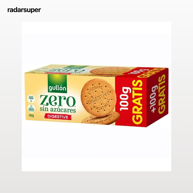 GULLÓN Zero Galleta de trigo sin azúcares 400 g.