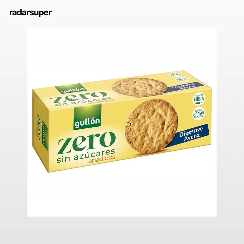 GULLÓN Zero Galletas con avena sin azúcares añadidos 410 g.