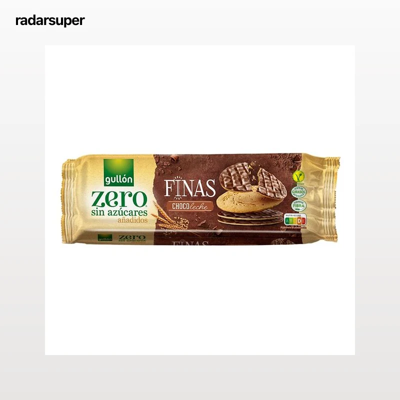 GULLÓN Zero Galletas finas chocolate con leche, sin azúcares añadido 150 g.