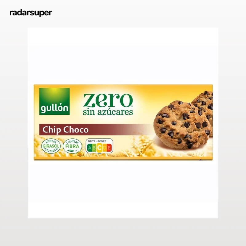 GULLÓN Zero Galletas con gotas de chocolate 125 g.