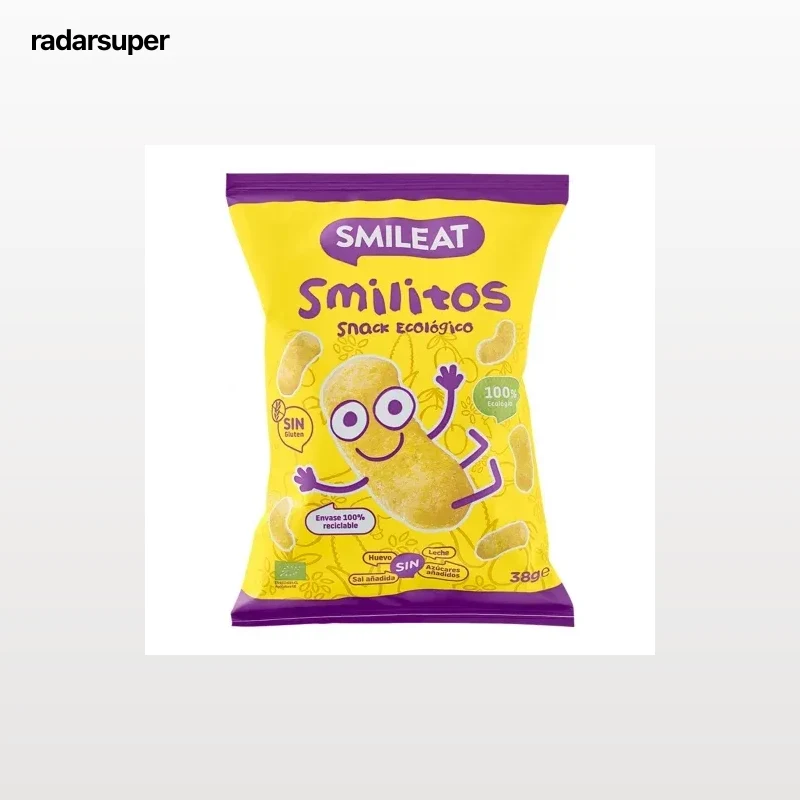Gusanitos ecológico Smileat sin gluten 38 gr