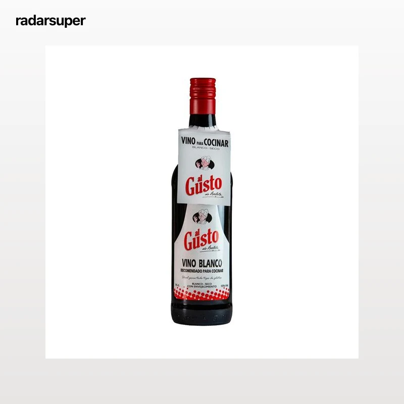 AL GUSTO Vino blanco seco envejecido, recomendado para cocinar AL GUSTO botella de 75 cl.